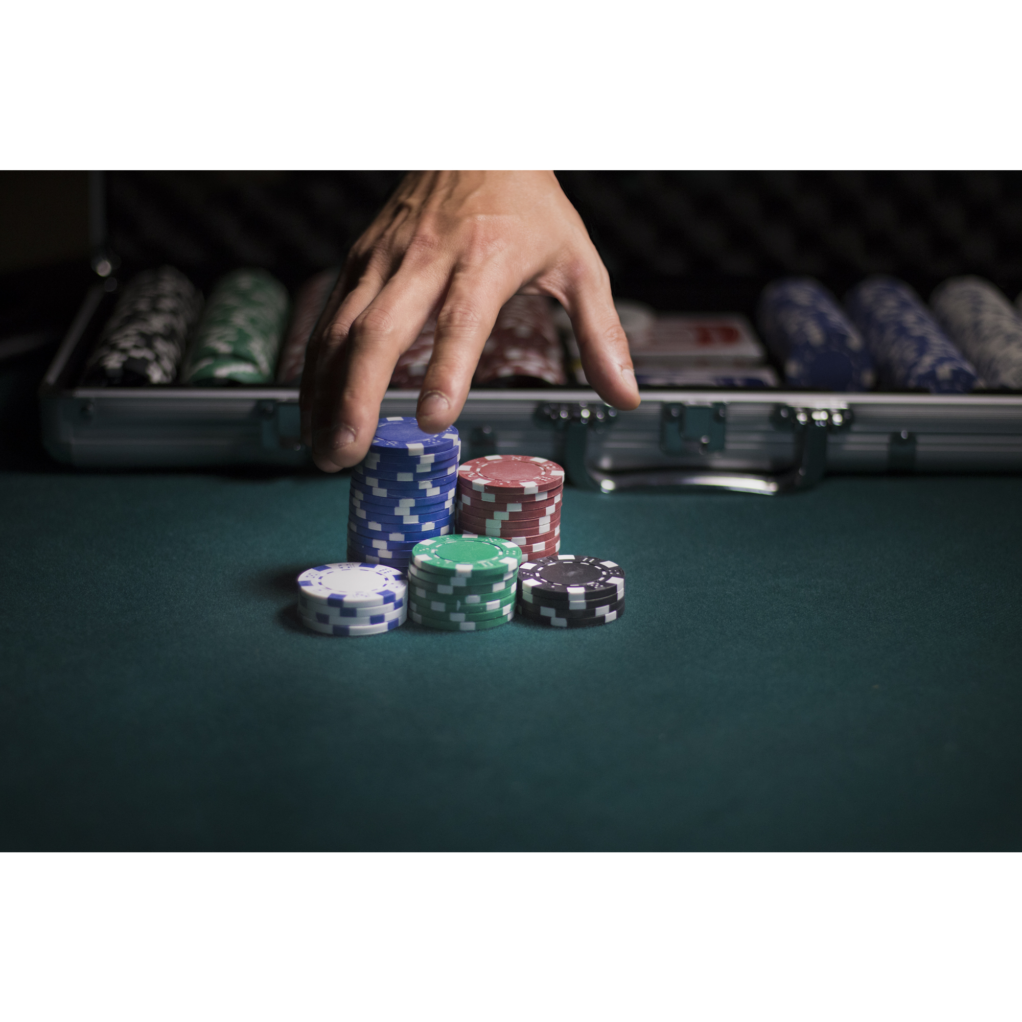Fat Cat Texas Hold'Em Poker Chip Set photo 5