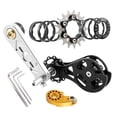 thumbnail image 3 of DYNWAVECA Bike Single Speed Conversion , Chain Tensioners Portable Repairing Easy Installation Speed Converter Single Speed Cassette 17T, 3 of 10