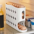 thumbnail image 6 of Leodye 1PCS Rolling Slide Egg Storage Box, Fridge Side Door Organizer, Special Fresh-Keeping Container for Eggs -12.60×7.09×2.76in, 6 of 6