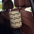 thumbnail image 5 of Naloa Multi-Colored Roosters Car Trash Can Garbage Car Accessories Trash Can Car Waste Bin for for Driver and Passenger Any Vehicle, 5 of 7