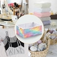 thumbnail image 5 of Storage Basket Foldable Open Organizers for Clothes Toys Books11.02x11.02x11.02in Pastel Rainbow Tie-dye Pattern, 5 of 8