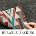 thumbnail image 6 of Brown Triangular Geometric Pattern Door Rugs,Washable Non Slip Door Mats Indoor,Decorative Door Mats,Entry Mat Indoor for Entrance,Bedroom,Kitchen,Bathroom,17"x30", 6 of 6