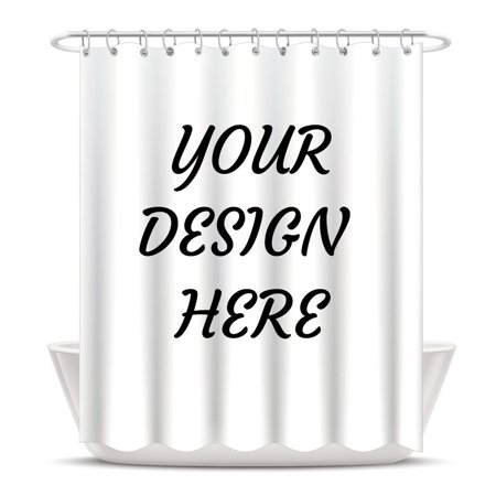 BlingPainting Custom Shower Curtain for Bathroom Personalized Picture Shower Curtain Custom Gift Idea with Hooks 87X72 inch