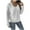 #H-White, variant on GuangCheng Womens Ribbed Thick Knit Cardigans Oversized V Neck Button Down Long Sleeve Warm Cardigan Sweaters