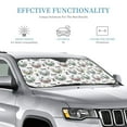 thumbnail image 2 of Bingfone Cute French Bulldog Car Windshield Sunshade,Sun Foldable Sun Shield Sun Visor for Car - Medium, 2 of 8