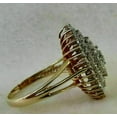 thumbnail image 2 of Lakshya Jewel LLC Round Cut Cubic Zirconia Cluster Engagement Ring 14K Yellow Gold Plated, 2 of 4