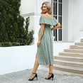 thumbnail image 5 of Maternity Dress Women's Off Shoulder Split A Line Casual Maxi Dress Photography Dress, 5 of 5
