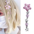 thumbnail image 2 of Star Fringe Hairslide Versatile Hair Clip Pentagrams Pendant Hairclip Hairpin Stylish Headwear Decoration, 2 of 9