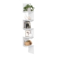 thumbnail image 1 of Soporte de pared para estante de esquina VASAGLE de 5 niveles, color blanco, 1 of 8