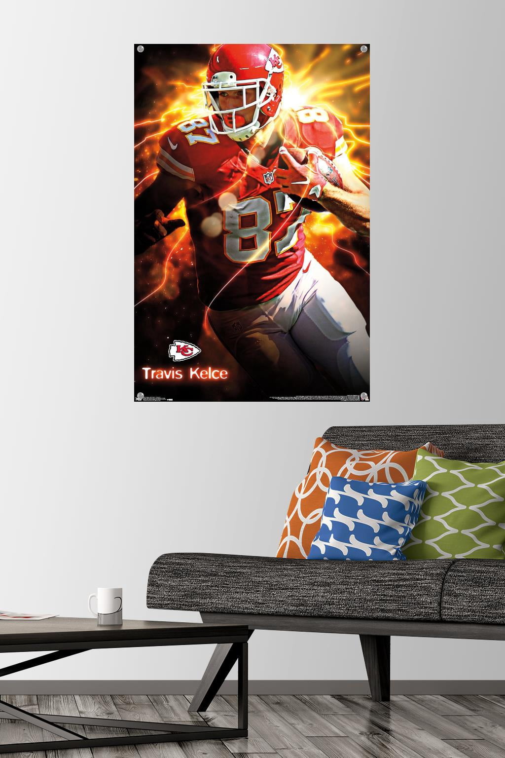 NFL Kansas City Chiefs - TraVis Kelce 16 Wall Poster with Push Pins, 22.375" x 34"