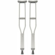 PCP Push-Button Crutches, Chrome, Adult Regular Size