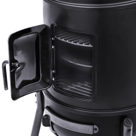 Char-Broil 16 Inch Alloy Steel Cylinder Bullet Smoker w/Dual Carry Handles