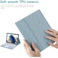thumbnail image 7 of JINRAN Touch Keyboard Case for Samsung Galaxy Tab A8 10.5 Inch 2022 Model (SM-X200/X205/X207), with Pencil Holder - Magnetically Detachable Touch Bluetooth Keyboard, 7 of 7