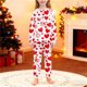 thumbnail image 1 of TaTaai Children's Heart Print Lapel Loungewear Set, Soft Top and Lounge Pants, Cozy Valentine Wear Gift, 1 of 7