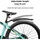 thumbnail image 5 of Guardabarros ajustable para bicicleta, delantero y trasero, para MTB, de carretera y de montaña, apto para bicicletas de 20, 22, 24 y 26 pulgadas., 5 of 5