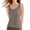 Khaki, variant on Tank Top with Built In Bra Sleeveless Comfy Casual Built-In Bra Tank Pilates Gym Activewear Wirefree Support Workout Tank Tops