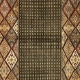 thumbnail image 1 of Ahgly Company Indoor Square Abstract Brown Modern Area Rugs, 5' Square, 1 of 4
