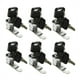 thumbnail image 1 of Cerradura del Buzon, Paquete de 6 Cerradura de Leva para Gabinete Buzon Armario Cajon Puerta Alacena con 12 Llaves 16mm, 1 of 5