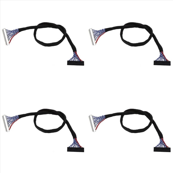 4X Fix 30P S8 de 30 Pines una 30 Pines 2 Canales de 8 Bits Cable de LVDS para Pantalla LCD
