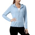thumbnail image 6 of Vinsonshop Women's Quick Dry Sun Shirt UPF 50+ Lightweight Hoodie Jacket Long Sleeve Sun Protection Cover Up Outdoor Sky Blue XXL, 6 of 8
