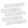 thumbnail image 1 of Marcadores de Metal Shamjiam 20x Plateado para Libros de Papelería Bicicleta, 1 of 8