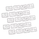 thumbnail image 1 of Marcadores de Metal Zulema 20 Unids Plata, 1 of 8