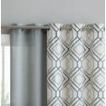 thumbnail image 2 of GoodGram Geometric Charcoal/Gray Curtain Set, 38” x 95” (4 Panels), 2 of 5