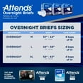 thumbnail image 6 of Attends Overnight Adult Incontinence Brief XL Heavy Absorbency Overnight, DDEW40, Severe, 14 Ct, 6 of 9