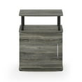 thumbnail image 3 of Pemberly Row Engineered Wood Utility Design End Table in French Oak Gray/Black, 3 of 6