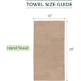 thumbnail image 2 of Elegant Comfort Turkish Cotton Hand Towel Set, 4-Pack, 16" x 28", Highly Absorbent - Soft Bathroom Towels, Taupe, 2 of 6
