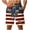 @11, variant on Amzcrzy Men Beach Shorts American Flag Print Mens Shorts Elastic Waist Dstring Quick Dry Casual Comfy Board Shorts for Fourth of July Summer Wear @8 S