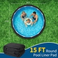 thumbnail image 2 of YUSAZENS Doublure de Piscine Non Tissée, Toile de Sol de Piscine Robuste pour Piscine hors Terre Creusée Protection pour Étang Spa Rond 15, 2 of 8