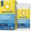 Renew Life Adult Probiotics 30 Billion CFU Guaranteed, 12 Strains, For Men & Women, Shelf Stable, Gluten Dairy & Soy Free, Ultimate Flora Extra Care, 60 Count, Pack of 1