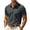 Grey, variant on MDUKONU Mens Casual Polo Shirt Summer Short Sleeve Color Block Tops Collared Textured Stretchy Quick Dry Golf T-Shirts Size: XL