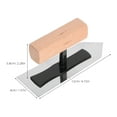 thumbnail image 6 of HONMEET Compact Stainless Steel Masonry Trowel for Smooth Plaster and Artistic Paints, 6 of 6