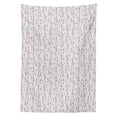 thumbnail image 3 of Ambesonne Paris Tablecloth Rectangular Table Cover, Lavender Eiffel Pastel, 60"x90", Pale Green Lavender, 3 of 4