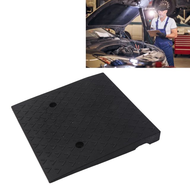 Rubber Curb Ramps, Universal Fit Increased Friction Waterproofing Threshold Ramp for Cars Trucks Bikes Motorcycles