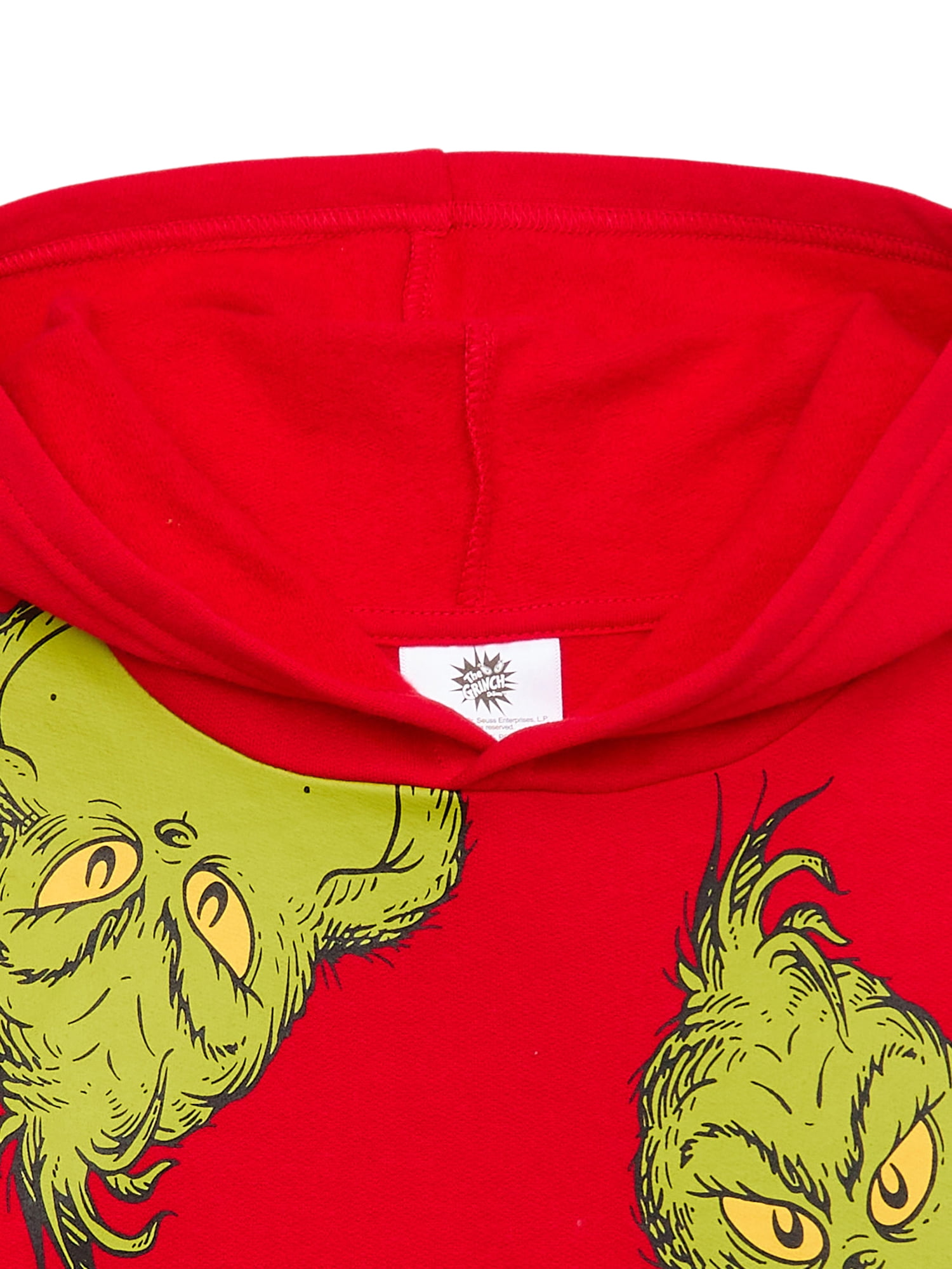 The Grinch Boys’ Pullover Hoodie with Long Sleeves, Sizes 4-18