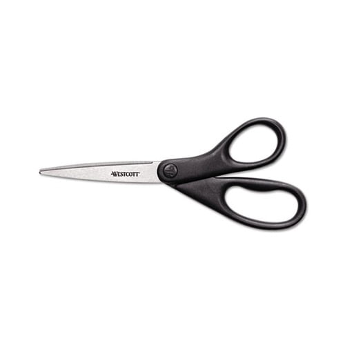 Westcott Design Line Stainless Steel Scissors, Metallic Black, 8' Long