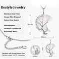 thumbnail image 7 of Bestyle Birthstone Necklace for Women Tree of Life Moon Pendant Nature Clear Quartz Healing Crystal Necklaces April Mother's Day Gifts, 7 of 7