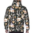 thumbnail image 5 of Hoodies for Men - Halloween Scull Peace Sign cool Long Sleeve Comfrt Men'S Fashion Hoodies & Sweatshirts, Sweatshirts for Men Hoodies Pullover Clothing Clothes with Pouch, 5 of 7