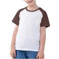 thumbnail image 2 of Shirt for Boys 10-12 Kids Plain T Shirts Clothes Kids Boys Shirts 10-12 Years Old Kids Shirts Girls Toddler Girl T Shirts, Brown, 2 of 9