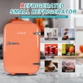 thumbnail image 4 of Caynel 4-Liter/6 Can Portable Mini Fridge with Warming Function,Orange, 4 of 9