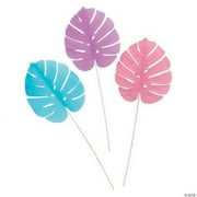 Bright Monstera Leaves, Luau, Home Decor, 6 Pieces