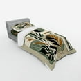 thumbnail image 2 of Ambesonne Monstera Bedding Set 3 Pcs, Abstract Boho Leaves Art, Twin, Dark Sepia Pale Brown, 2 of 2