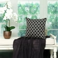 thumbnail image 2 of Nassau Collection 16" Black Modern Stylish Throw Pillow, 2 of 7