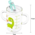 thumbnail image 3 of Vaso de vidrio para niños HKSICHENGKEJI Cute Milk Water Cup 250 ml, 3 of 3