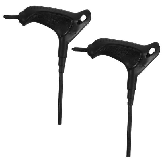 HEANUJJ 2Pcs Portable Black T Handle Wrench for Roller Skate Wheel Replacement and Tightening