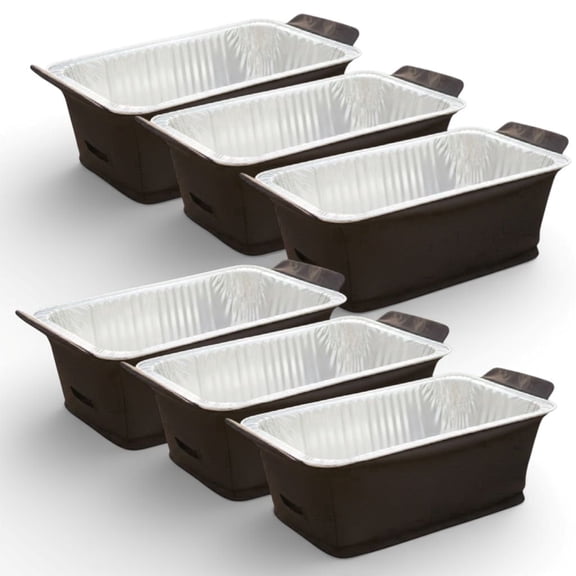 Alpha Living Chafer Wind Guard 6-Pack – Wind Blocker for 20 x 12 x 6.5In Disposable Chafing Dish Rack – Durable Fabric Dish Racks Windcover – Reusable and Easy Fit Catering Supplies Buffet Display