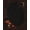 Black, Pattern 6, variant on ODIKA 8'x10' Washable Area Rug Non-Shedding, Easy Care, Dark Red Gold Ornate Gothic Design Intricate Floral Border with Halloween Motif for King Size Bedroom Under Bed, Master Suite